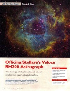 Astronomy Alive - Officina Stellare Veloce RH 200 200mm Riccardi-Honders Astrograph Telescope